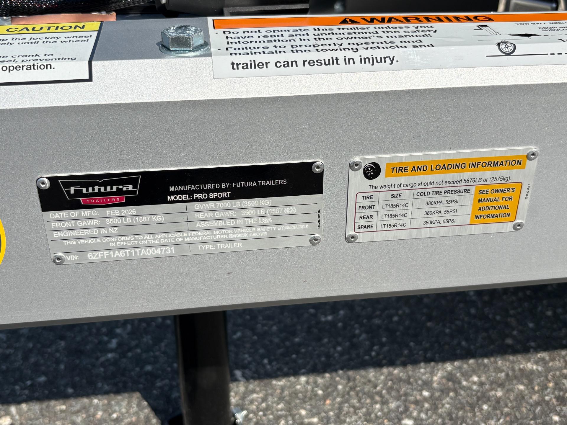 2026 Futura Pro Sport Lowering Trailer 14