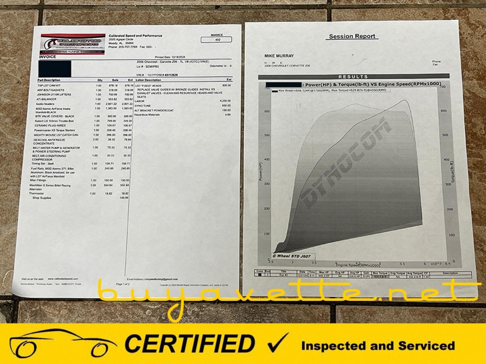 2006 Corvette Z06 1LZ Hardtop *cammed, 744HP* picture #26