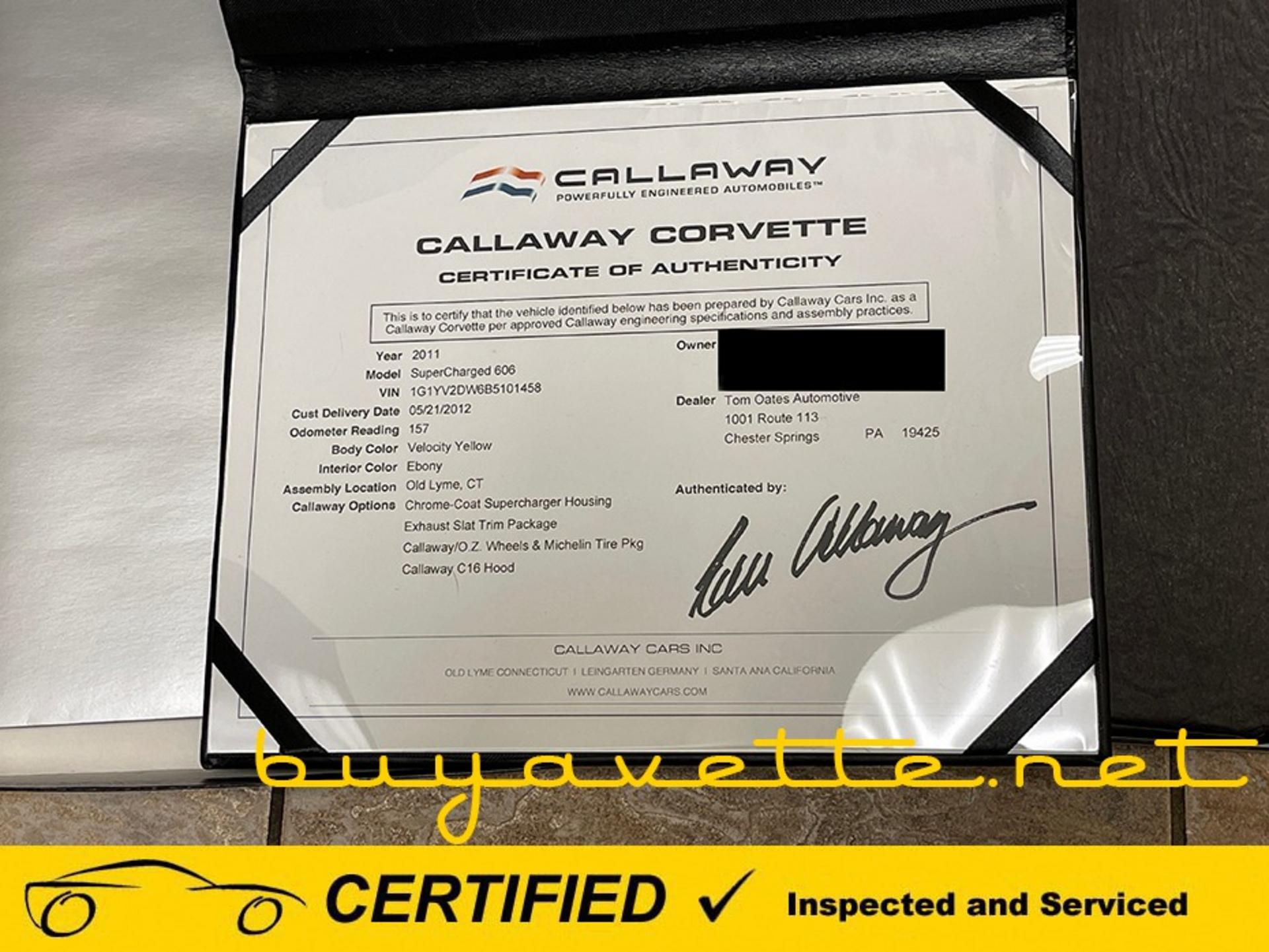 2011 Corvette Callaway SC606 Grand Sport 2LT Coupe picture #28