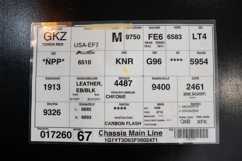 2015 Chevrolet Corvette 104