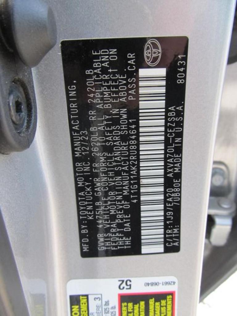 2024 Toyota Camry SE Silver at Genesis of Cottageville