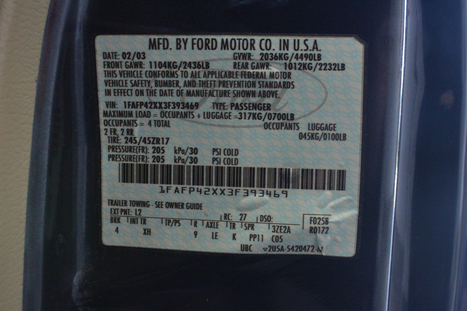 2003 Ford Mustang GT 51