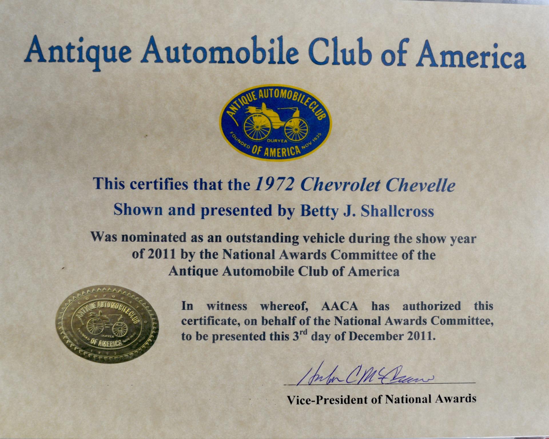 1972 Chevrolet Chevelle SS 13