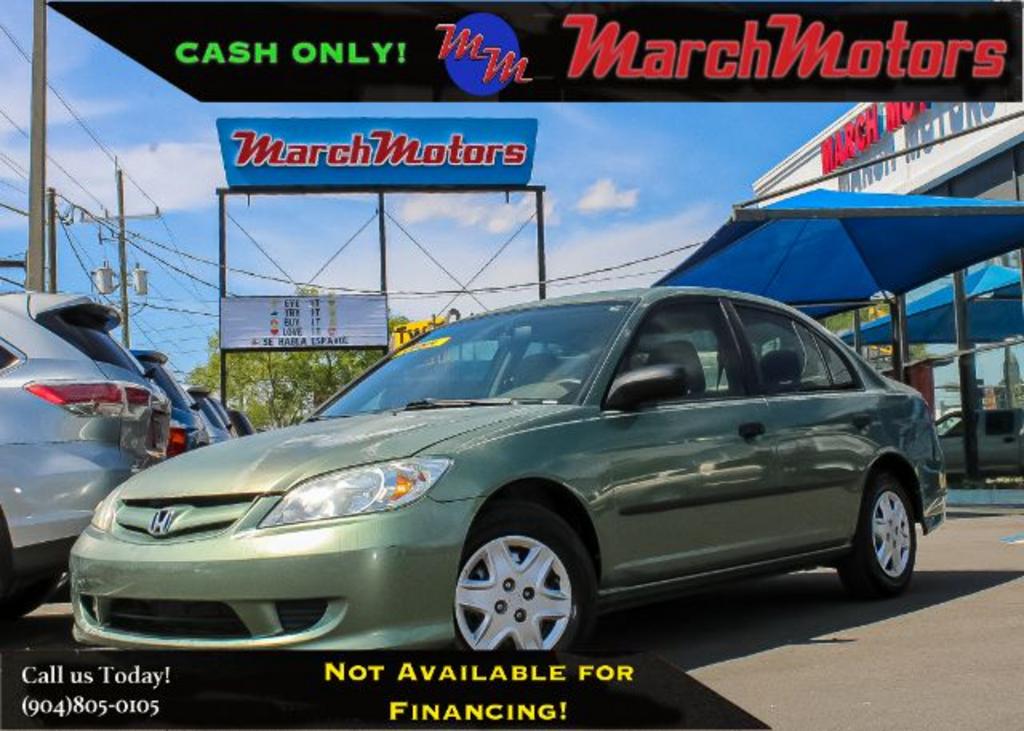 2004 Honda Civic Value Package in Jacksonville, FL Used Cars for Sale