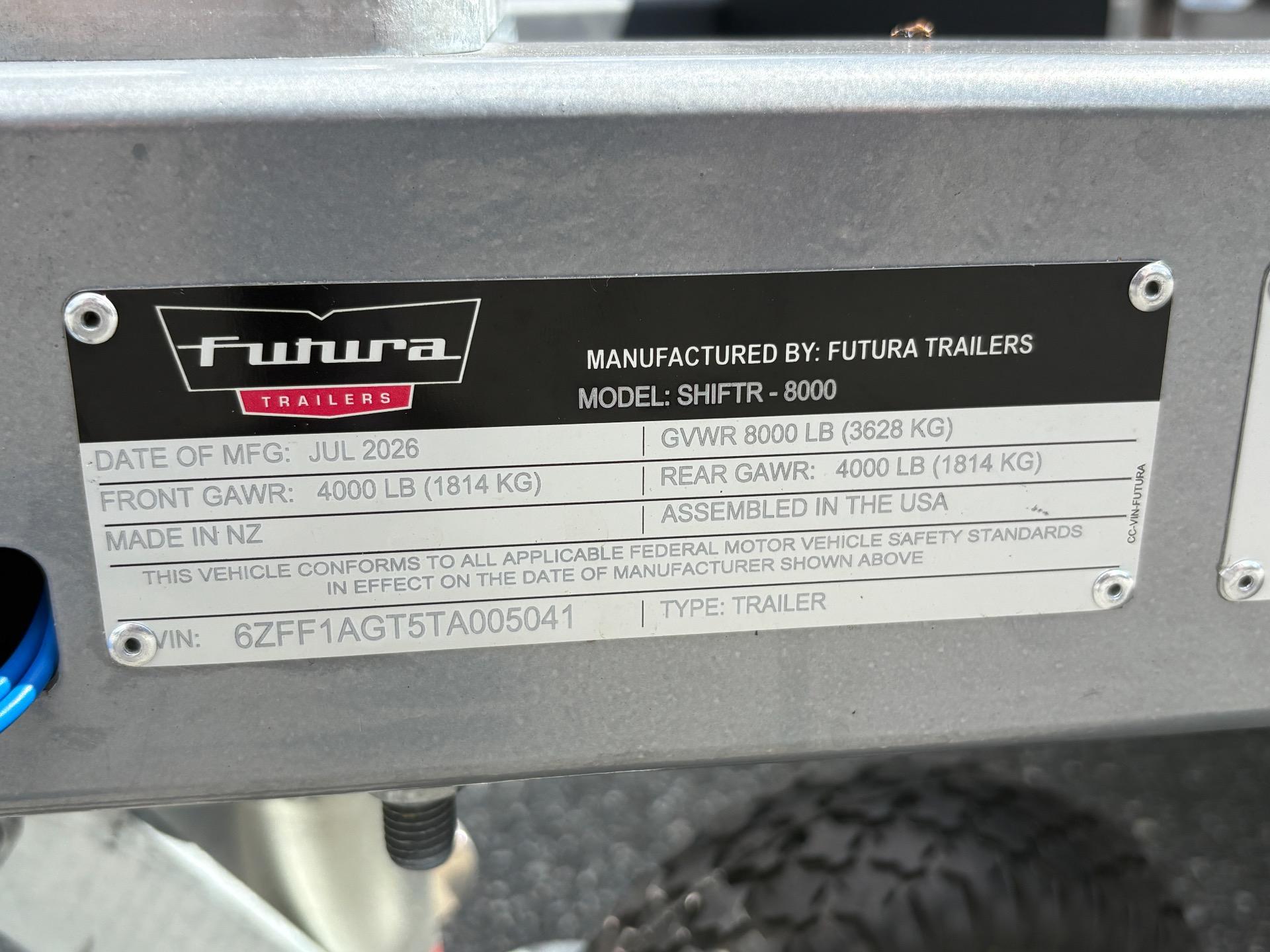 2026 Futura Trailers Limited Futura Trailers  Limited - $15,075