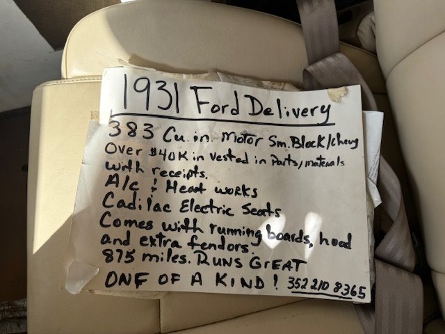 1931 Ford Panel Wagon - $22,995