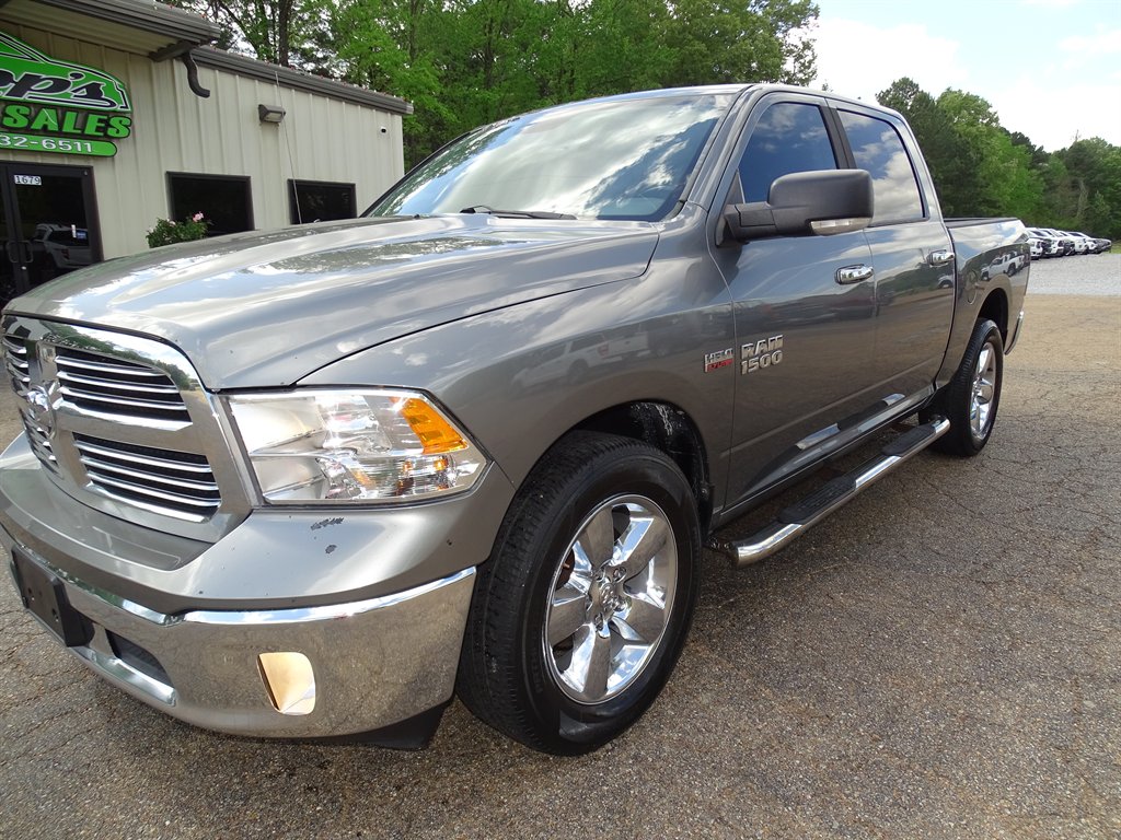 Gray 2013 RAM 1500 SLT Crew Cab RWD Pickup Truck 4X2 Automatic