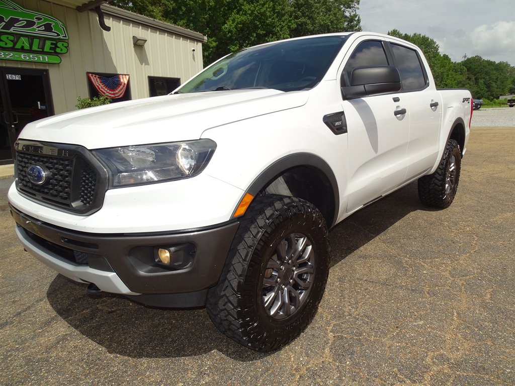 White 2021 Ford Ranger Pickup Truck Four-Wheel Drive Automatic