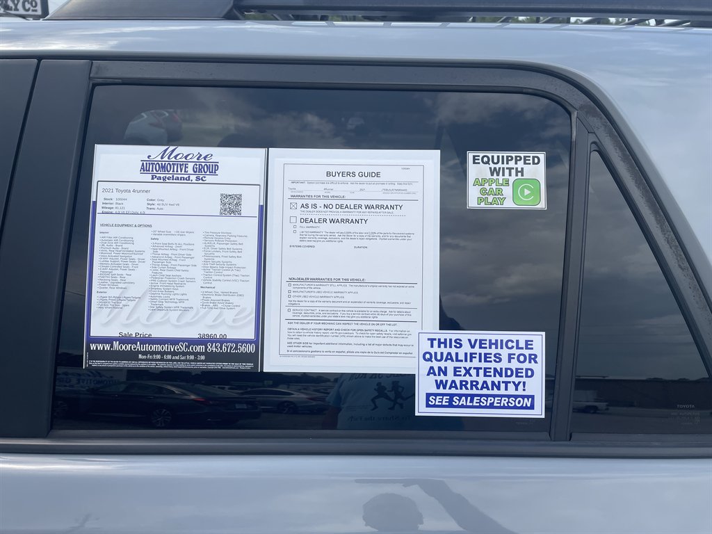2021 Toyota 4Runner - $36,740