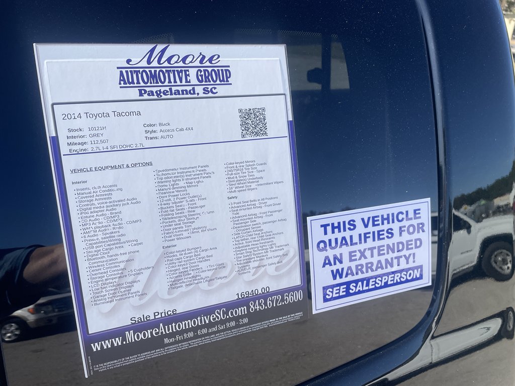 2014 Toyota Tacoma - $16,940
