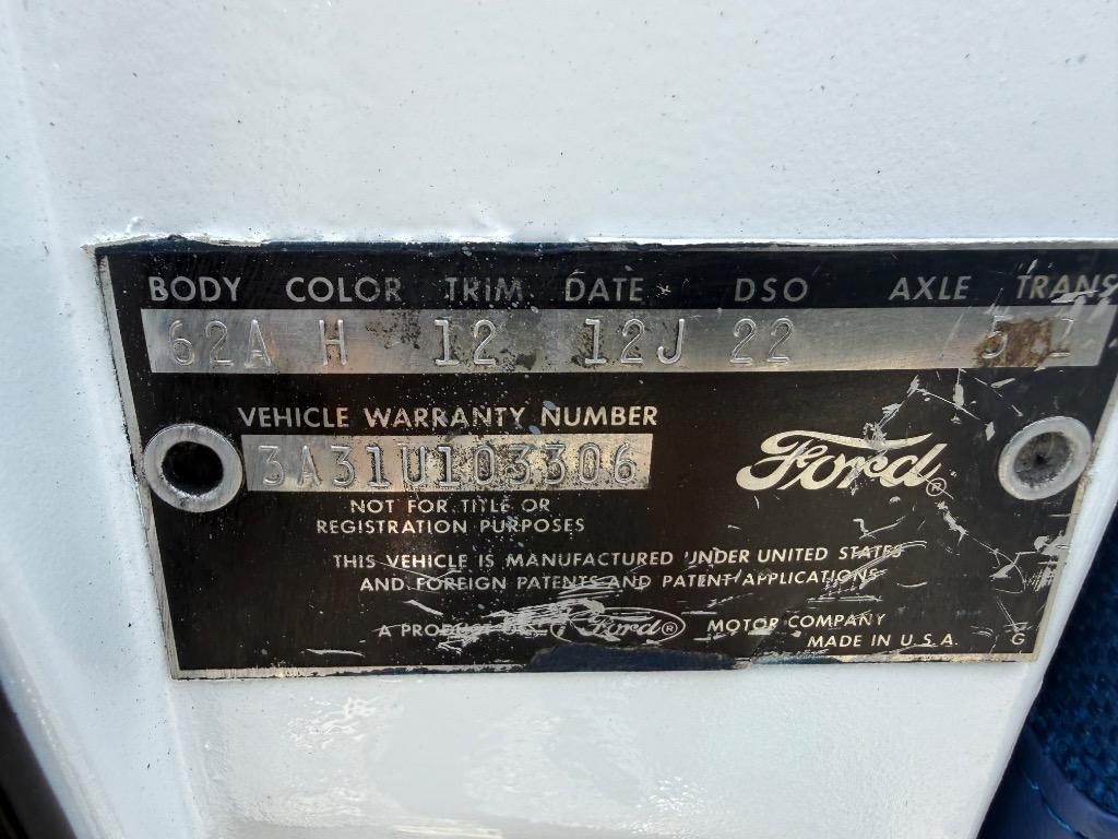 1963 Ford Farilane - $16,500