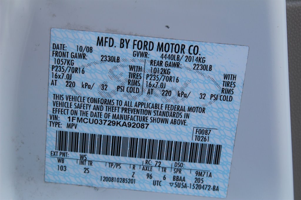 2009 Ford Escape XLT photo