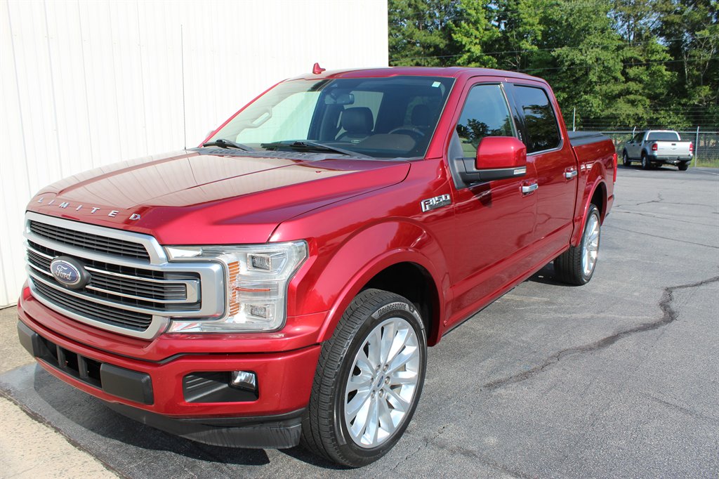 Red 2019 Ford F-150 Pickup Truck Four-Wheel Drive Automatic