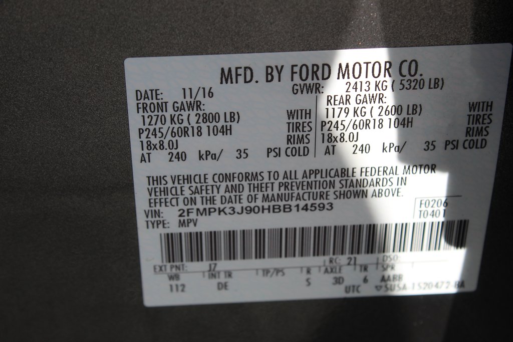 2017 Ford Edge - $11,500
