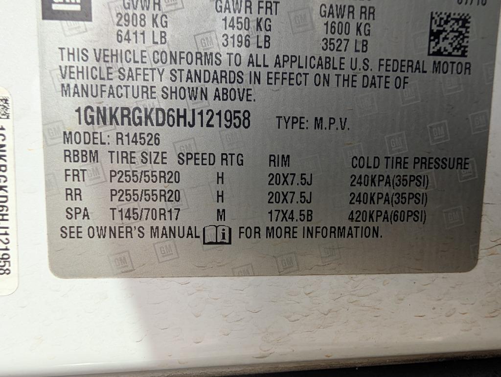 2017 Chevrolet Traverse - $10,000