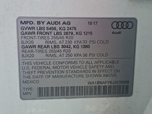 2018 Audi Q5 - $24,995