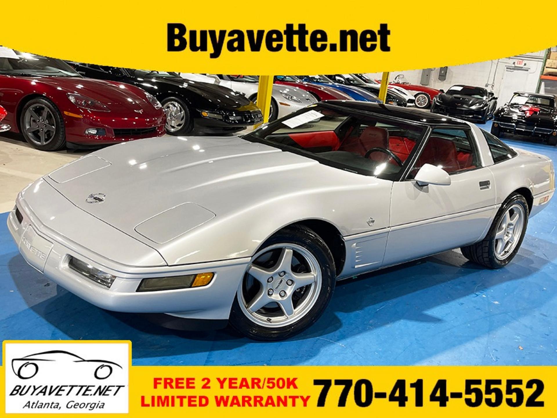 Sebring Silver 1996 Chevrolet Corvette Coupe Rear-Wheel Drive Manual
