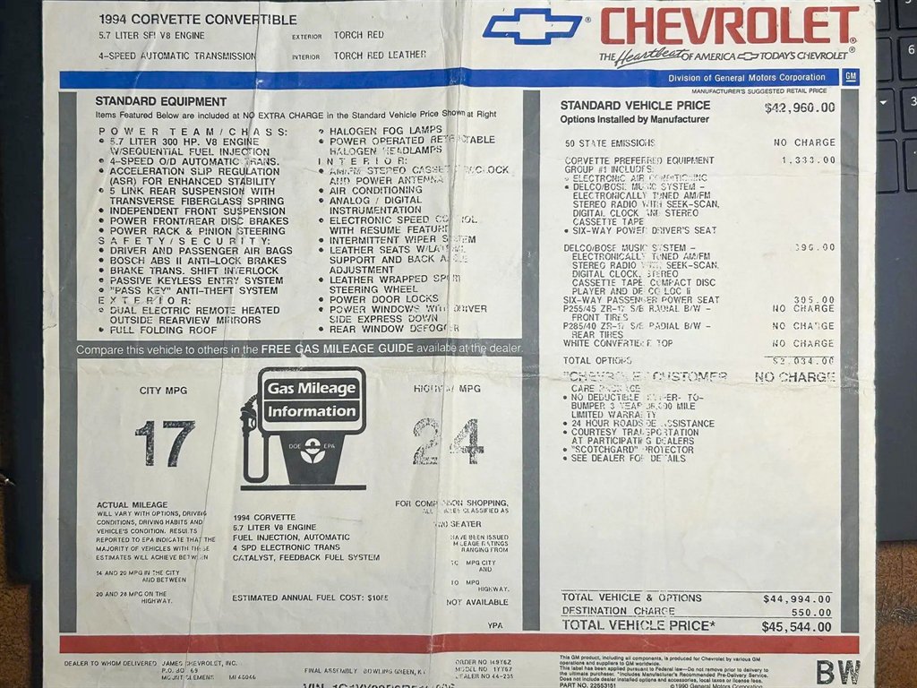 1994 Chevrolet Corvette photo