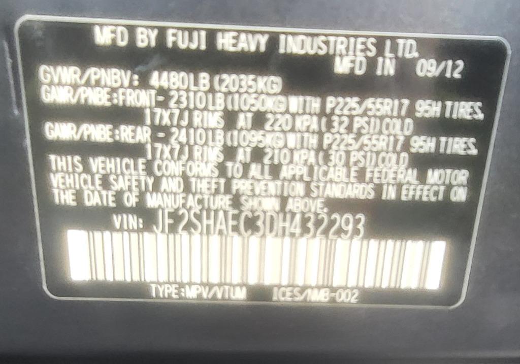 2013 Subaru Forester - $9,395