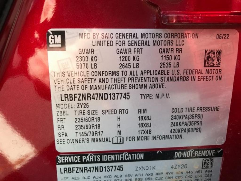 2022 Buick Envision - $35,000