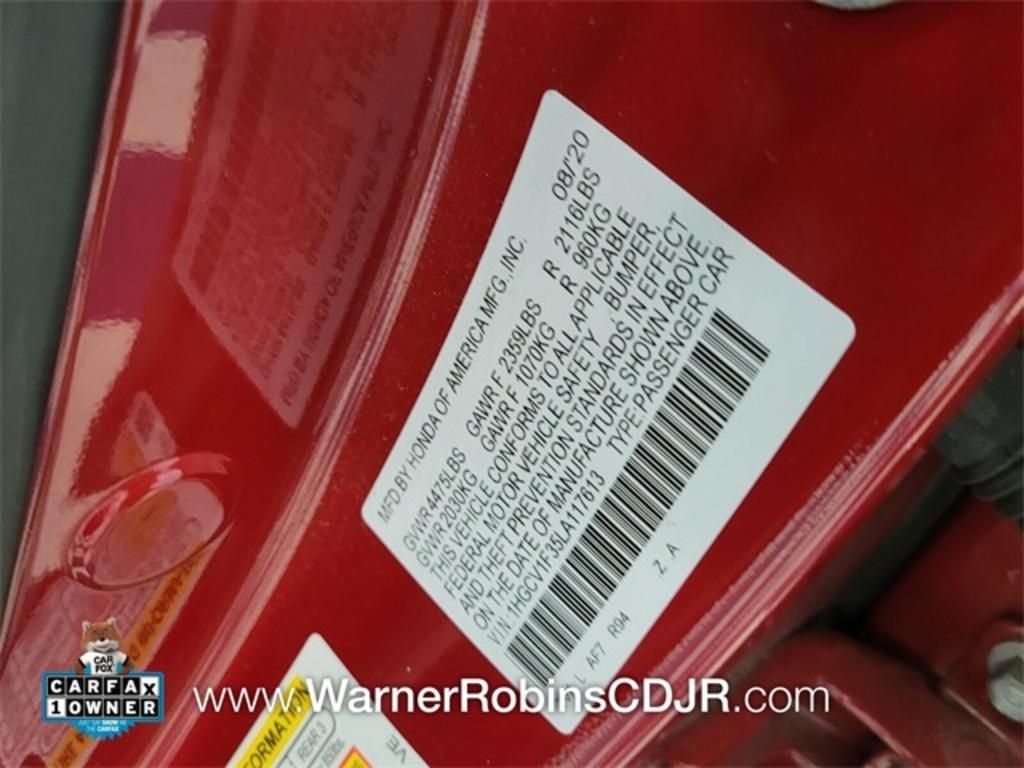 2020 Honda Accord - $25,500