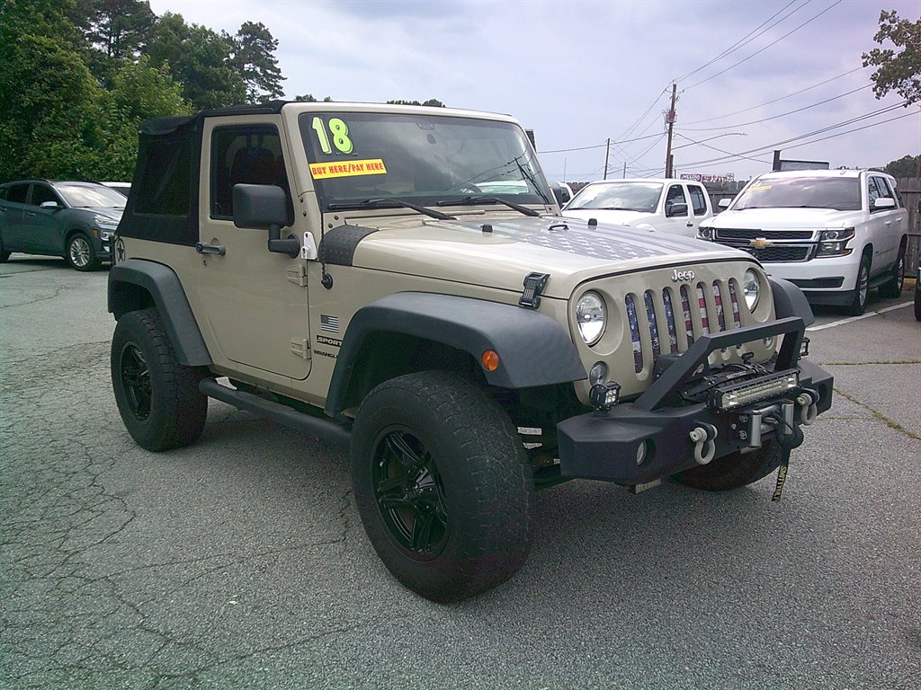 2018 Jeep Wrangler - $18,495