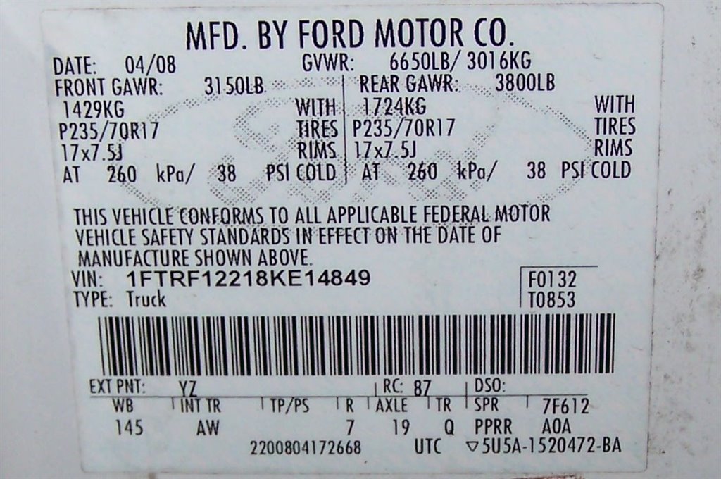 2008 Ford F-150 STX photo