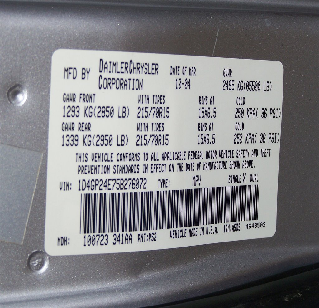 2005 Dodge Grand Caravan - $13,890