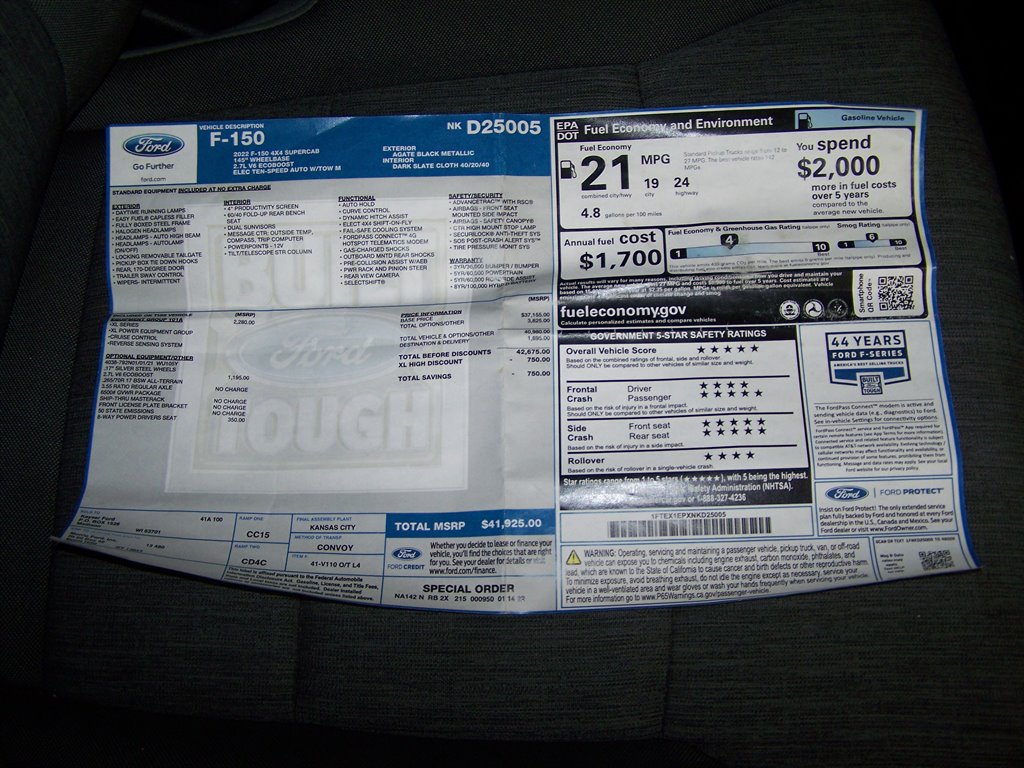 2022 Ford F-150 - $22,890
