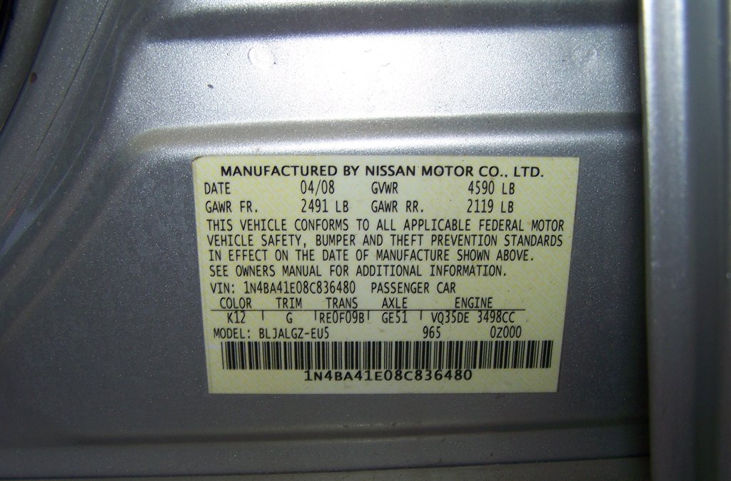 2008 Nissan Maxima - $10,890