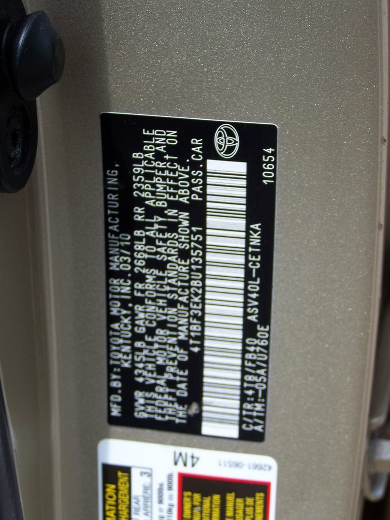 2011 Toyota Camry - $9,890