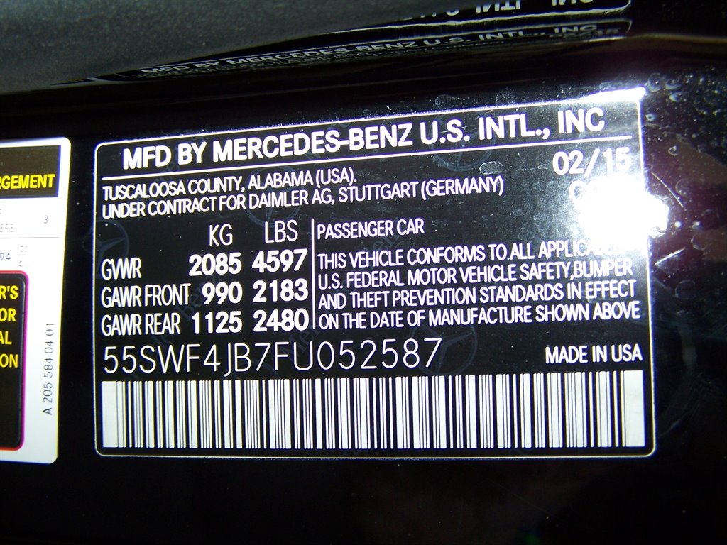 2015 Mercedes-Benz C-Class - $12,890