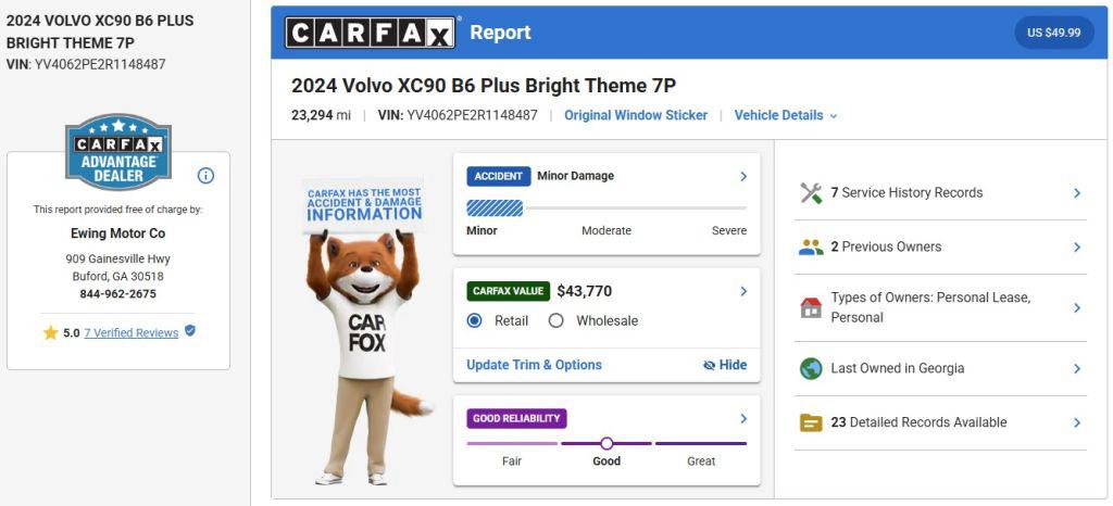 2024 Volvo XC90 - $41,500