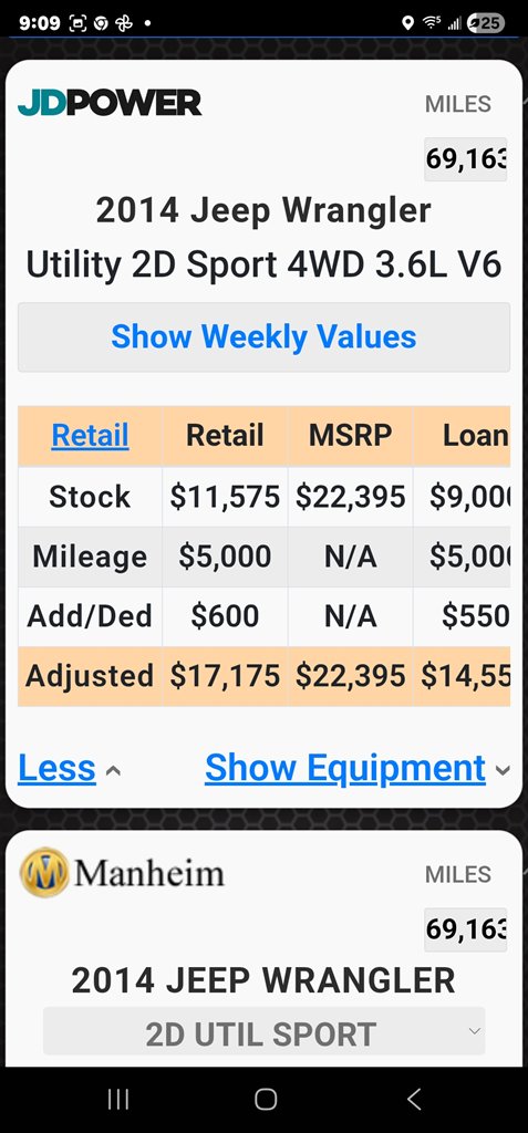 2014 Jeep Wrangler - $16,995