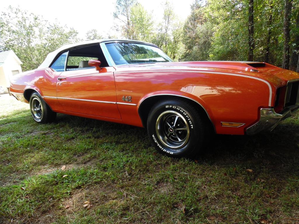 1972 Oldsmobile 442 FACTORY RAM AIR COVERTIBLE - $59,500