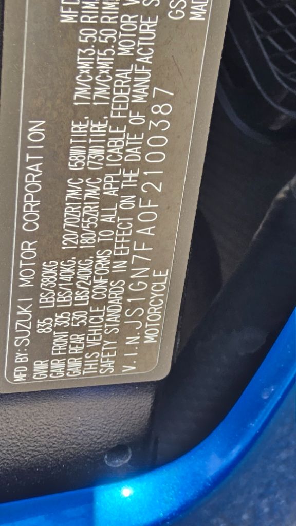 2015 Suzuki Gsxr 600 - $8,495