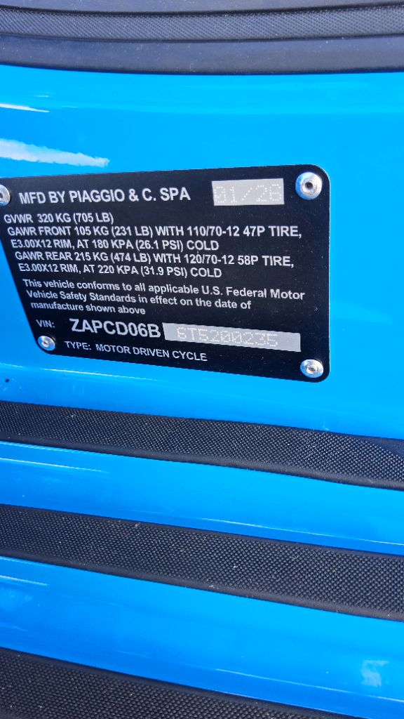 2026 Vespa Primavera / Sprint 50 - $4,649