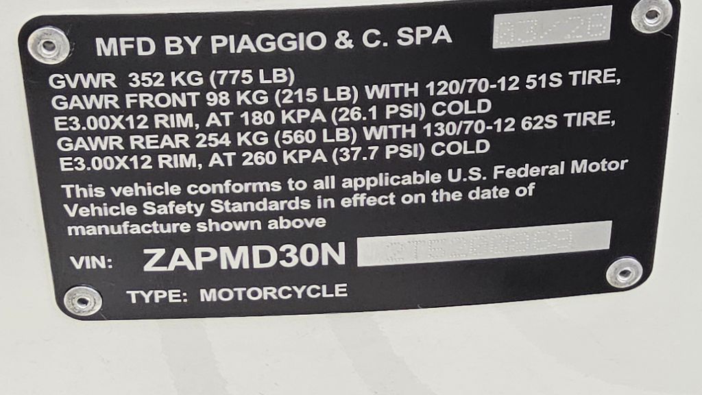 2026 Vespa Gts - $8,199