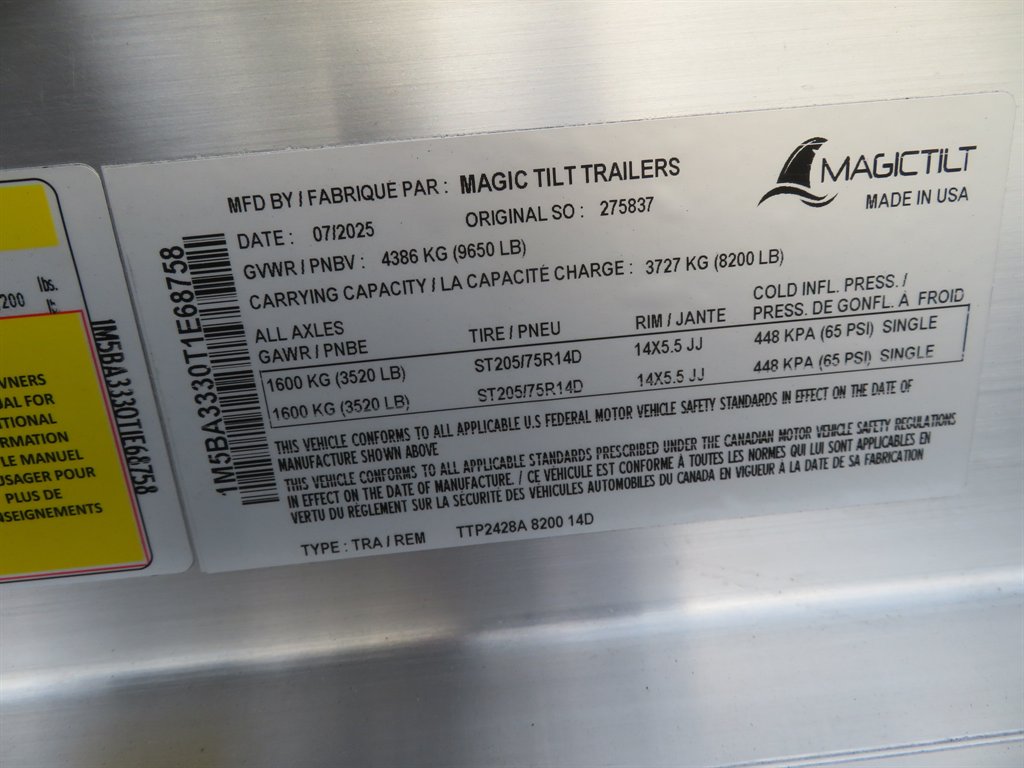 2026 MAGIC TILT TRAILERS Magic Tilt Trailers