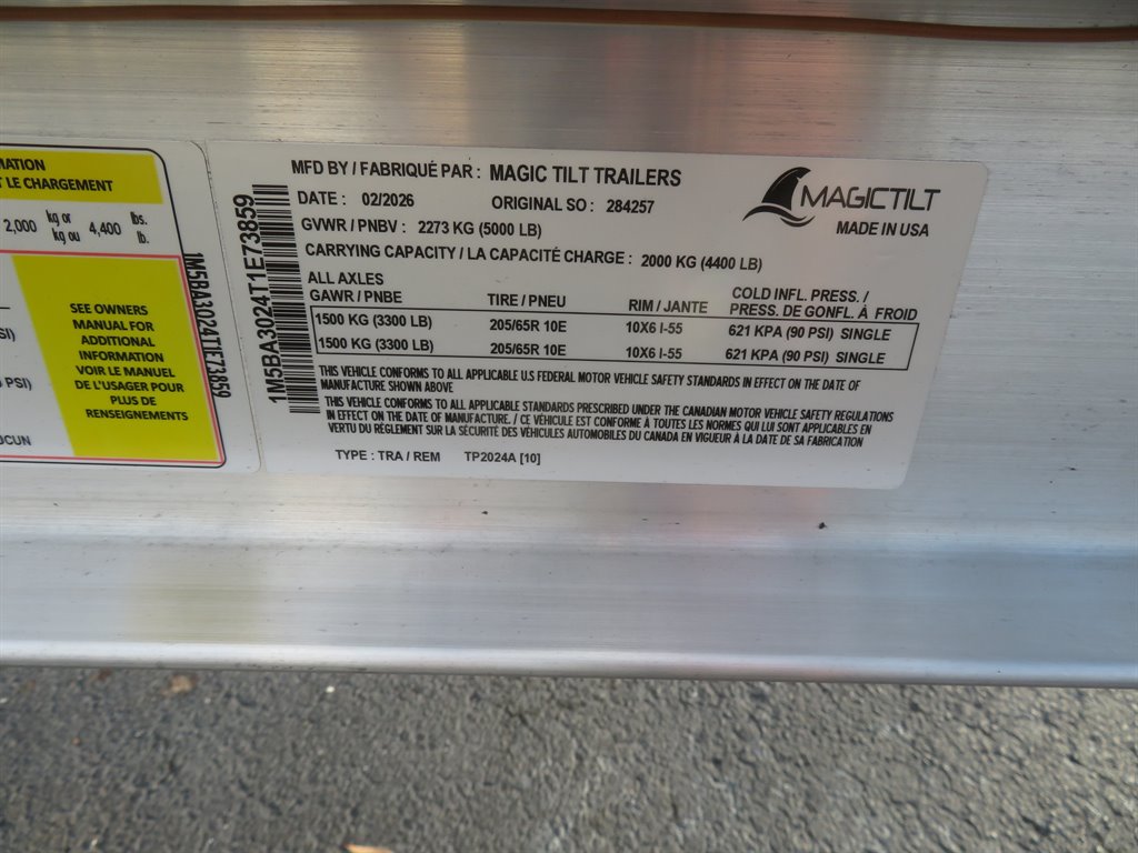 2026 MAGIC TILT TRAILERS Magic Tilt Trailers - $6,995