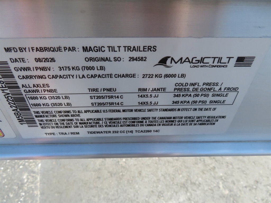 2027 Magic Tilt Trailers Magic Tilt Trailers - $7,495