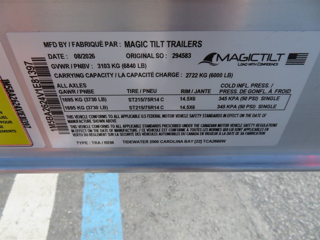 2027 Magic Tilt Trailers Magic Tilt Trailers - $7,995
