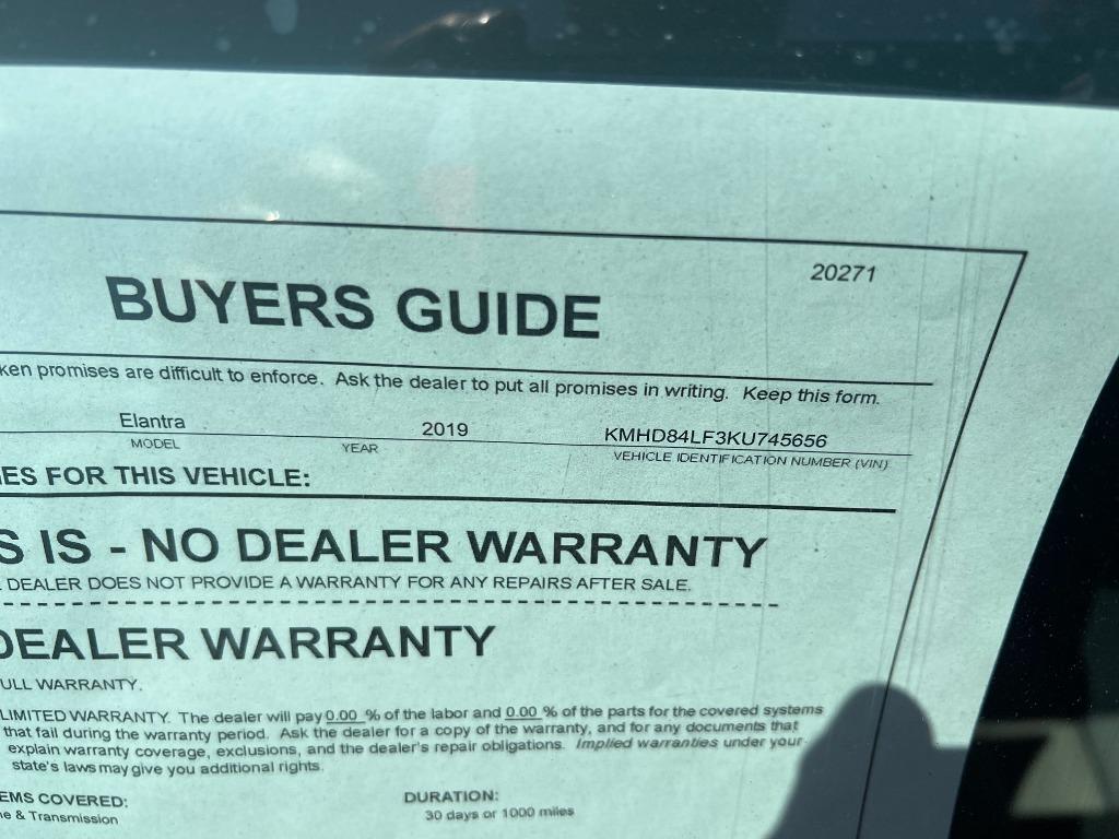 2019 Hyundai Elantra