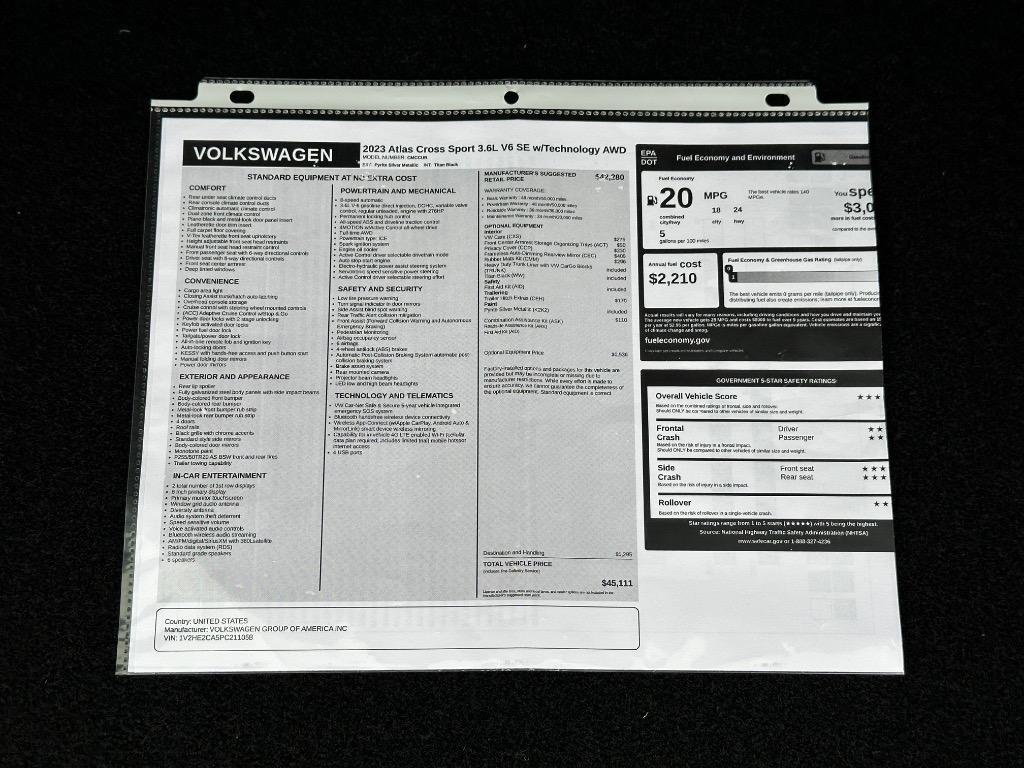 2023 Volkswagen Atlas - $22,950