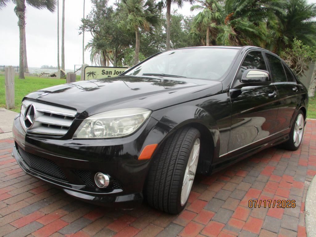Black 2008 Mercedes-Benz C-Class Sedan Rear-Wheel Drive Automatic