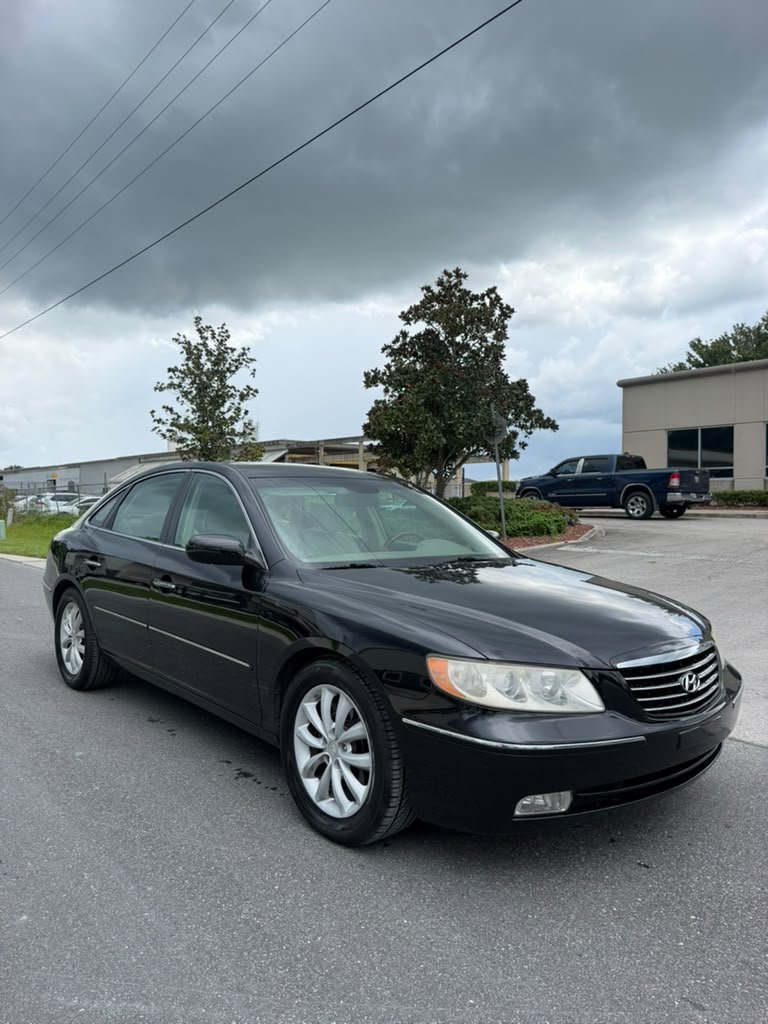 Black 2007 Hyundai Azera Sedan Front-Wheel Drive Automatic
