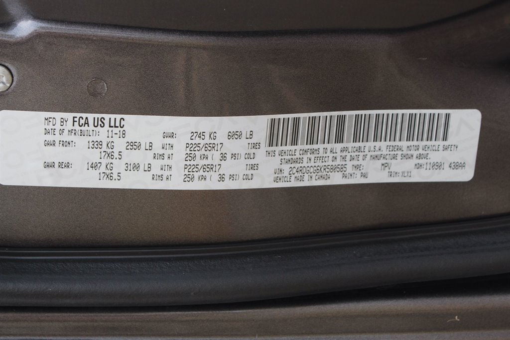 2019 Dodge Grand Caravan - $28,995