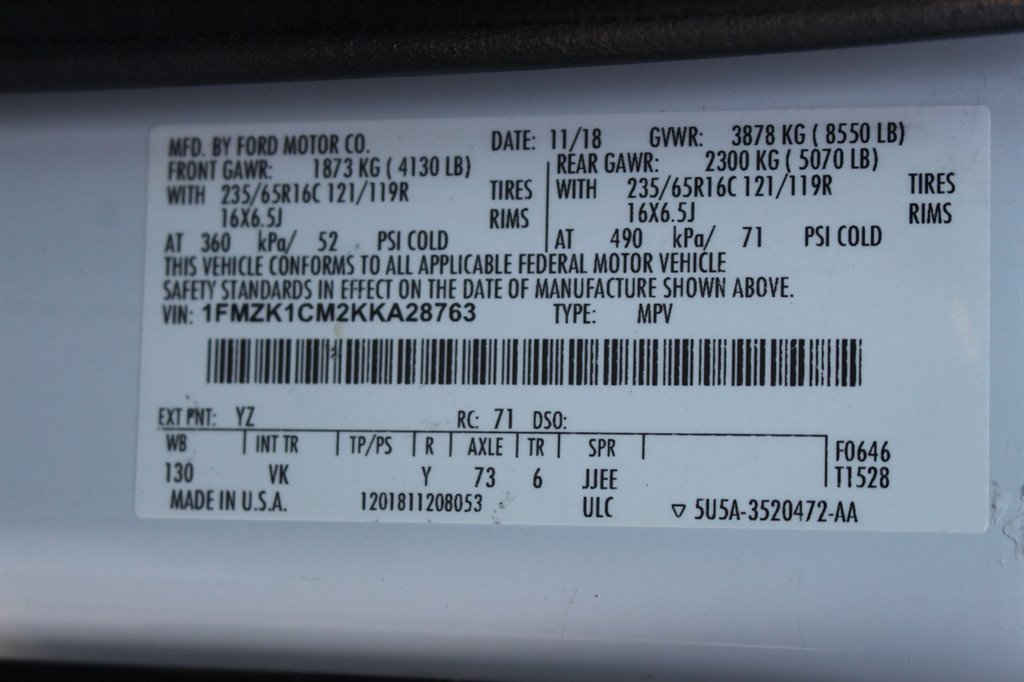 2019 Ford Transit Connect Wagon - $38,995