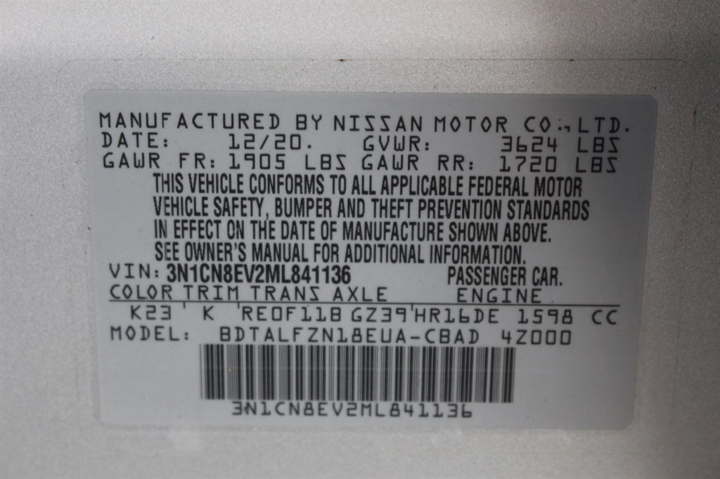 2021 Nissan Versa - $11,995