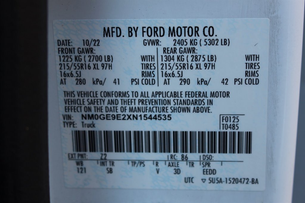 2022 Ford Transit Connect - $27,995